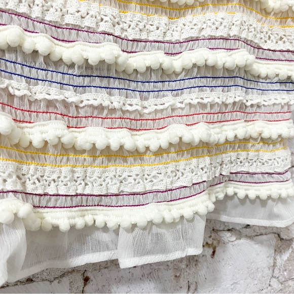 Forever21 Colorful Pom Pom Crop Top - Picture 5 of 5